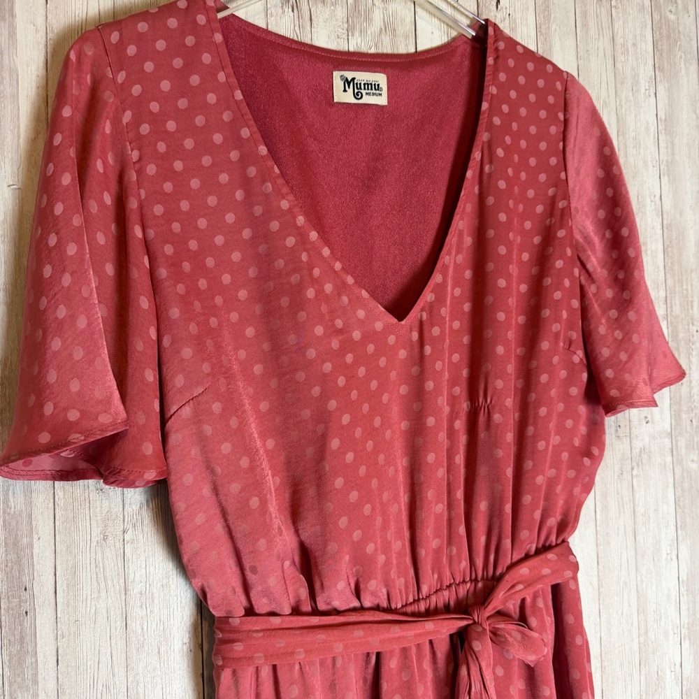Show Me Your Mumu Anastasia Polka Dot Dress Medium - Picture 4 of 7